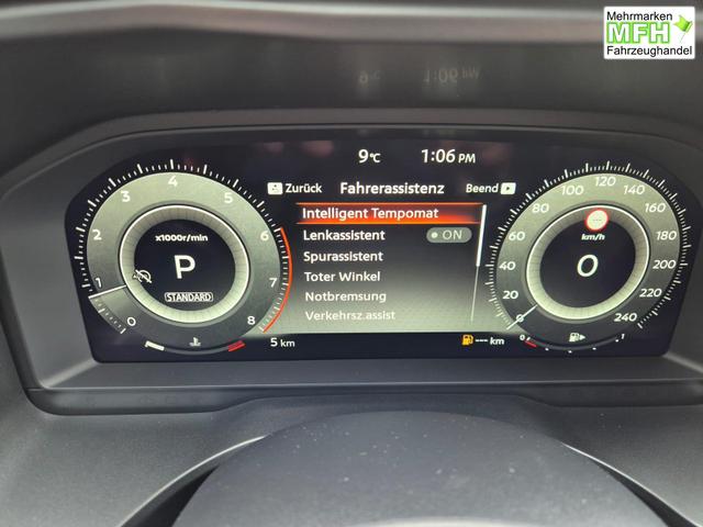 Nissan Qashqai 1.3 DIG-T MHEV 158 PS X-Tronic Tekna Premium Paket 20"LM Teil-Leder PanoGlasdach Klimaautomatik Sitzheizung Lenkradheizung Navi Head-Up Display elektr. Heckklappe ACC PDC v+h 360&deg;Kamera DAB Bluetooth Touchscreen Apple CarPlay Android Auto 