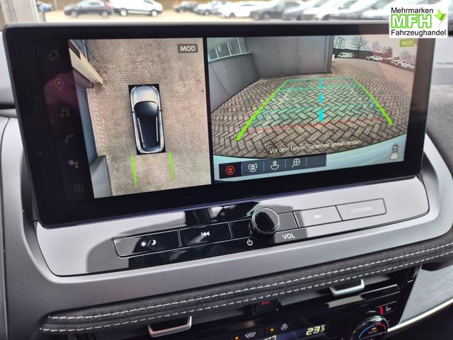 Nissan Qashqai 1.3 DIG-T MHEV 158 PS X-Tronic Tekna Premium Paket 20"LM Teil-Leder PanoGlasdach Klimaautomatik Sitzheizung Lenkradheizung Navi Head-Up Display elektr. Heckklappe ACC PDC v+h 360&deg;Kamera DAB Bluetooth Touchscreen Apple CarPlay Android Auto 