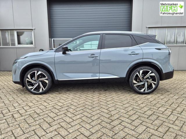 Nissan Qashqai 1.3 DIG-T MHEV 158 PS X-Tronic Tekna Premium Paket 20"LM Teil-Leder PanoGlasdach Klimaautomatik Sitzheizung Lenkradheizung Navi Head-Up Display elektr. Heckklappe ACC PDC v+h 360&deg;Kamera DAB Bluetooth Touchscreen Apple CarPlay Android Auto 