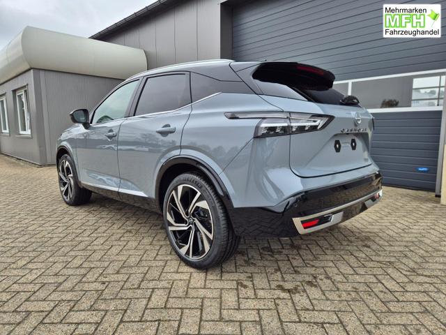 Nissan Qashqai 1.3 DIG-T MHEV 158 PS X-Tronic Tekna Premium Paket 20"LM Teil-Leder PanoGlasdach Klimaautomatik Sitzheizung Lenkradheizung Navi Head-Up Display elektr. Heckklappe ACC PDC v+h 360&deg;Kamera DAB Bluetooth Touchscreen Apple CarPlay Android Auto 