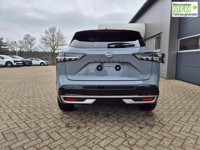 Nissan Qashqai 1.3 DIG-T MHEV 158 PS X-Tronic Tekna Premium Paket 20"LM Teil-Leder PanoGlasdach Klimaautomatik Sitzheizung Lenkradheizung Navi Head-Up Display elektr. Heckklappe ACC PDC v+h 360&deg;Kamera DAB Bluetooth Touchscreen Apple CarPlay Android Auto 