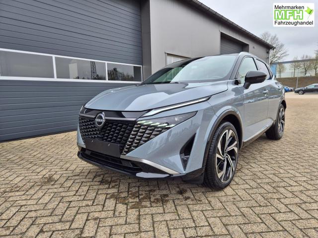 Nissan Qashqai 1.3 DIG-T MHEV 158 PS X-Tronic Tekna Premium Paket 20"LM Teil-Leder PanoGlasdach Klimaautomatik Sitzheizung Lenkradheizung Navi Head-Up Display elektr. Heckklappe ACC PDC v+h 360&deg;Kamera DAB Bluetooth Touchscreen Apple CarPlay Android Auto 