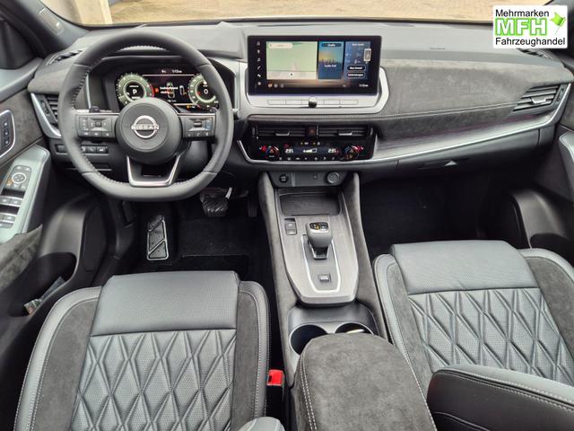 Nissan Qashqai 1.3 DIG-T MHEV 158 PS X-Tronic Tekna Premium Paket 20"LM Teil-Leder PanoGlasdach Klimaautomatik Sitzheizung Lenkradheizung Navi Head-Up Display elektr. Heckklappe ACC PDC v+h 360&deg;Kamera DAB Bluetooth Touchscreen Apple CarPlay Android Auto 
