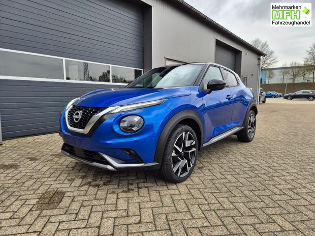 Nissan Juke 1.0 DIG-T 114PS N-Design Automatik Teil-Leder Klimaautomatik Sitzheizung Lenkradheizung PDC v+h R&uuml;ckf.Kamera Navi 19"LM Bluetooth Touchscreen Apple CarPlay Android Auto 