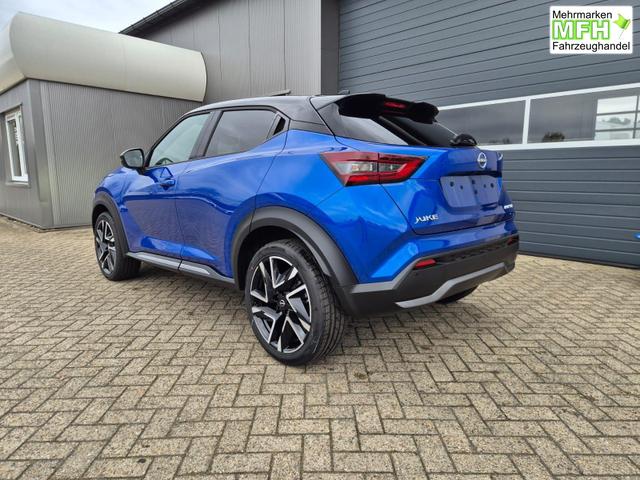 Nissan Juke 1.0 DIG-T 114PS N-Design Automatik Teil-Leder Klimaautomatik Sitzheizung Lenkradheizung PDC v+h R&uuml;ckf.Kamera Navi 19"LM Bluetooth Touchscreen Apple CarPlay Android Auto 