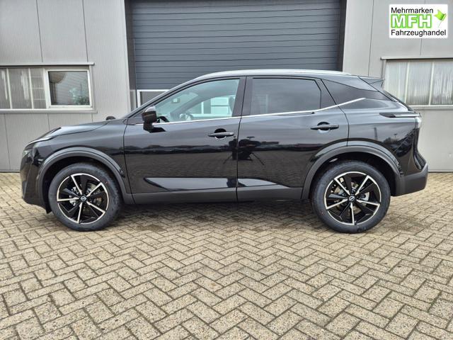 Nissan Qashqai 1.3 DIG-T MHEV 158 PS X-Tronic Tekna Voll-Leder Klimaautomatik PanoGlasdach Sitzheizung Lenkradheizung Navi Head-Up Display elektr. Heckklappe ACC PDC v+h 360&deg;Kamera DAB Bluetooth Touchscreen Apple CarPlay Android Auto 19"LM 
