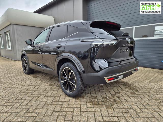 Nissan Qashqai 1.3 DIG-T MHEV 158 PS X-Tronic Tekna Voll-Leder Klimaautomatik PanoGlasdach Sitzheizung Lenkradheizung Navi Head-Up Display elektr. Heckklappe ACC PDC v+h 360&deg;Kamera DAB Bluetooth Touchscreen Apple CarPlay Android Auto 19"LM 