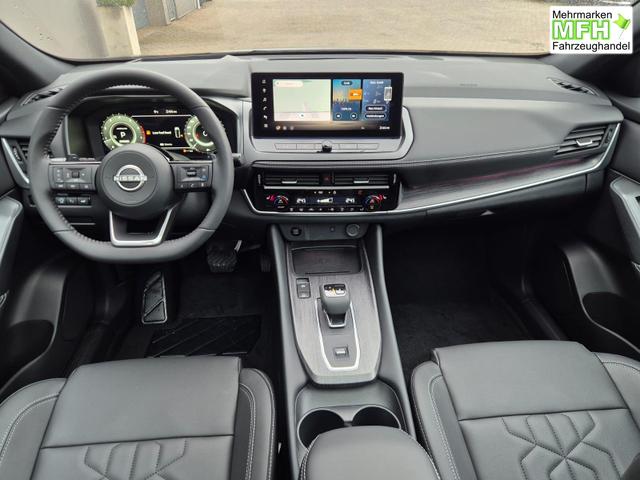 Nissan Qashqai 1.3 DIG-T MHEV 158 PS X-Tronic Tekna Voll-Leder Klimaautomatik PanoGlasdach Sitzheizung Lenkradheizung Navi Head-Up Display elektr. Heckklappe ACC PDC v+h 360&deg;Kamera DAB Bluetooth Touchscreen Apple CarPlay Android Auto 19"LM 