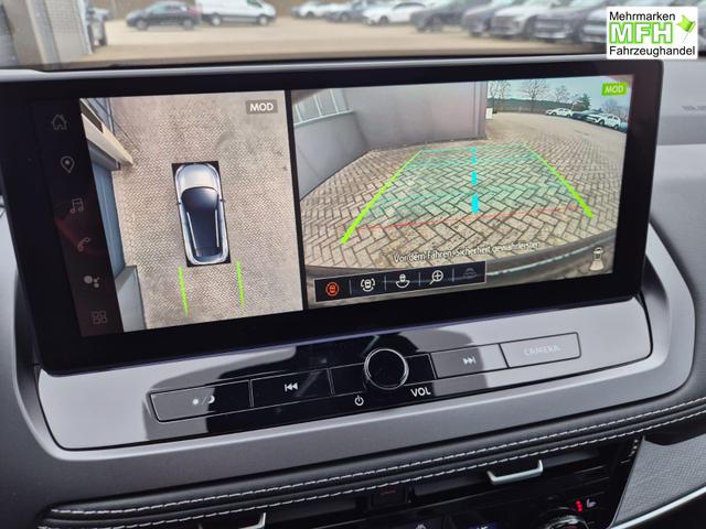 Nissan Qashqai 1.3 DIG-T MHEV 158 PS X-Tronic Tekna Voll-Leder Klimaautomatik PanoGlasdach Sitzheizung Lenkradheizung Navi Head-Up Display elektr. Heckklappe ACC PDC v+h 360&deg;Kamera DAB Bluetooth Touchscreen Apple CarPlay Android Auto 19"LM 