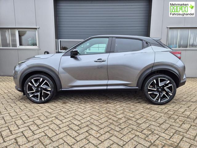Nissan Juke 1.0 DIG-T 114PS N-Design Automatik Teil-Leder Klimaautomatik Sitzheizung Lenkradheizung PDC v+h R&uuml;ckf.Kamera Navi 19"LM Bluetooth Touchscreen Apple CarPlay Android Auto 