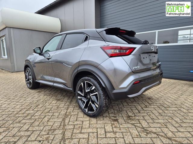 Nissan Juke 1.0 DIG-T 114PS N-Design Automatik Teil-Leder Klimaautomatik Sitzheizung Lenkradheizung PDC v+h R&uuml;ckf.Kamera Navi 19"LM Bluetooth Touchscreen Apple CarPlay Android Auto 