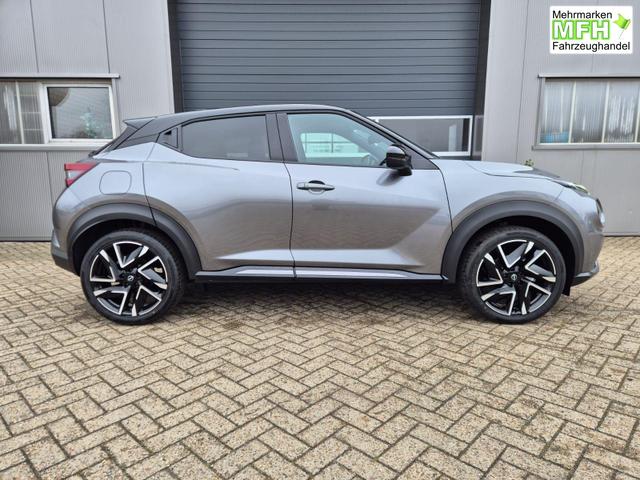 Nissan Juke 1.0 DIG-T 114PS N-Design Automatik Teil-Leder Klimaautomatik Sitzheizung Lenkradheizung PDC v+h R&uuml;ckf.Kamera Navi 19"LM Bluetooth Touchscreen Apple CarPlay Android Auto 