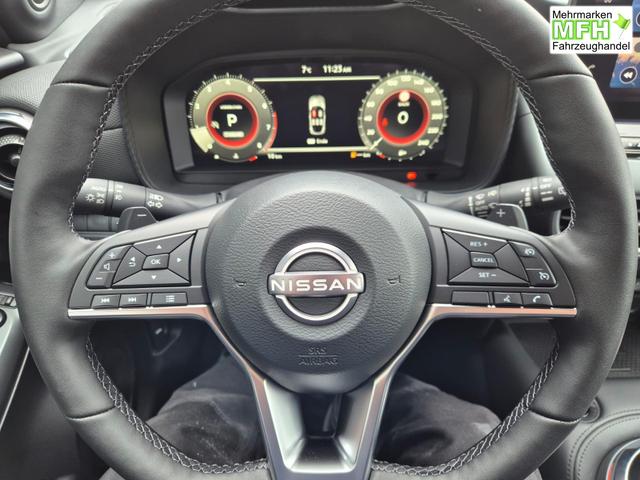 Nissan Juke 1.0 DIG-T 114PS N-Design Automatik Teil-Leder Klimaautomatik Sitzheizung Lenkradheizung PDC v+h R&uuml;ckf.Kamera Navi 19"LM Bluetooth Touchscreen Apple CarPlay Android Auto 