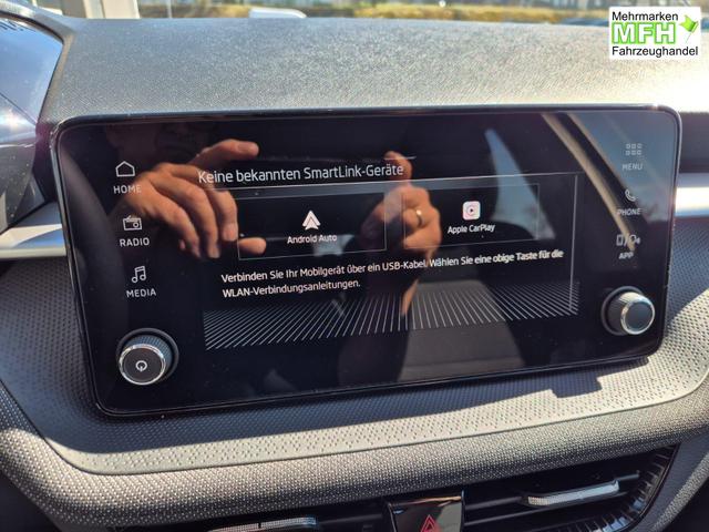Skoda Fabia 1.0 TSI 95PS Selection 5-t&uuml;rig R&uuml;ckf.Kamera Parksensoren Sitzheizung Multifunktionslenkrad Klima Skoda-Radio Bluetooth Touchscreen Tempomat Nebelsch. Apple CarPlay + Android Auto 