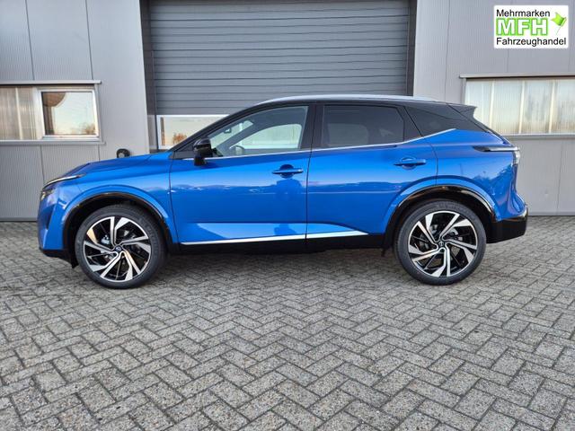 Nissan Qashqai 1.3 DIG-T MHEV 158 PS X-Tronic Tekna Premium Paket 20"LM Teil-Leder PanoGlasdach Klimaautomatik Sitzheizung Lenkradheizung Navi Head-Up Display elektr. Heckklappe ACC PDC v+h 360&deg;Kamera DAB Bluetooth Touchscreen Apple CarPlay Android Auto 