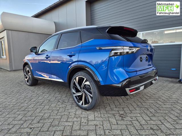 Nissan Qashqai 1.3 DIG-T MHEV 158 PS X-Tronic Tekna Premium Paket 20"LM Teil-Leder PanoGlasdach Klimaautomatik Sitzheizung Lenkradheizung Navi Head-Up Display elektr. Heckklappe ACC PDC v+h 360&deg;Kamera DAB Bluetooth Touchscreen Apple CarPlay Android Auto 