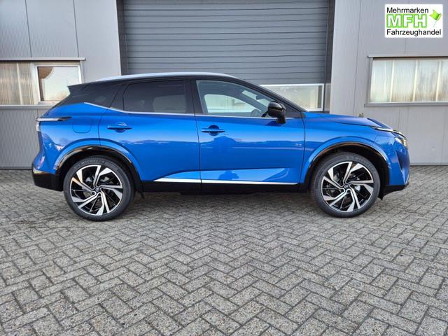 Nissan Qashqai 1.3 DIG-T MHEV 158 PS X-Tronic Tekna Premium Paket 20"LM Teil-Leder PanoGlasdach Klimaautomatik Sitzheizung Lenkradheizung Navi Head-Up Display elektr. Heckklappe ACC PDC v+h 360&deg;Kamera DAB Bluetooth Touchscreen Apple CarPlay Android Auto 