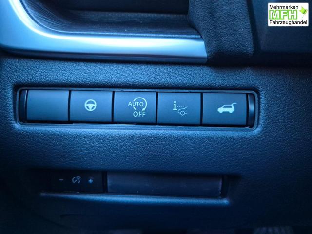 Nissan Qashqai 1.3 DIG-T MHEV 158 PS X-Tronic Tekna Premium Paket 20"LM Teil-Leder PanoGlasdach Klimaautomatik Sitzheizung Lenkradheizung Navi Head-Up Display elektr. Heckklappe ACC PDC v+h 360&deg;Kamera DAB Bluetooth Touchscreen Apple CarPlay Android Auto 