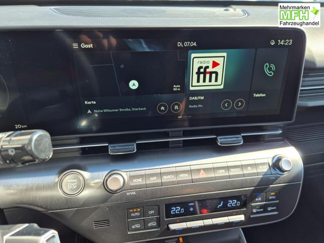 Hyundai KONA Trend 1.6 T-GDI 150PS Automatik MY2026 Voll-LED-Projektionsscheinw. mit LED-Lichtband Sitzheizung v+h Lenkradheizung ACC Klimaautomatik Navi Touchscreen DAB+ Apple CarPlay + Android Auto PDC R&uuml;ckf.Kamera 2xKeyless 17-LM 