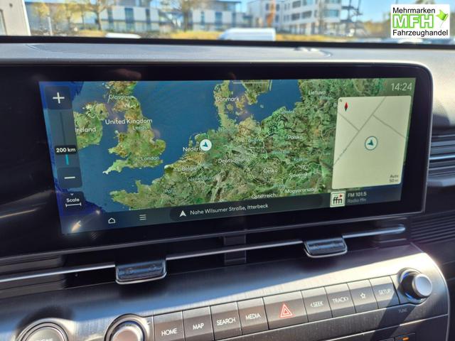 Hyundai KONA Trend 1.6 T-GDI 150PS Automatik MY2026 Voll-LED-Projektionsscheinw. mit LED-Lichtband Sitzheizung v+h Lenkradheizung ACC Klimaautomatik Navi Touchscreen DAB+ Apple CarPlay + Android Auto PDC R&uuml;ckf.Kamera 2xKeyless 17-LM 