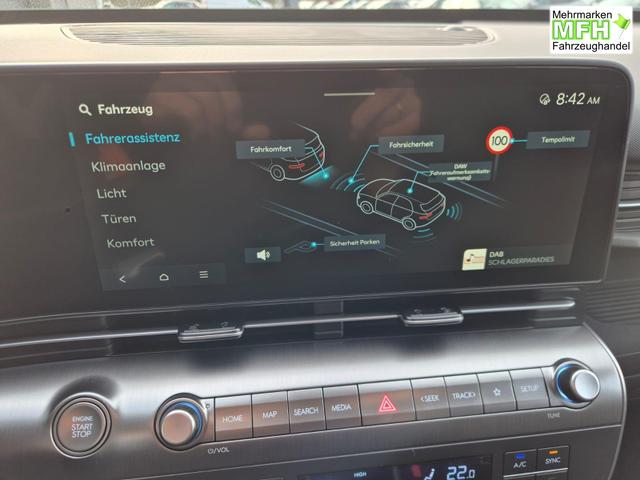 Hyundai KONA Trend 1.6 T-GDI 150PS Automatik MY2026 Voll-LED-Projektionsscheinw. mit LED-Lichtband Sitzheizung v+h Lenkradheizung ACC Klimaautomatik Navi Touchscreen DAB+ Apple CarPlay + Android Auto PDC R&uuml;ckf.Kamera 2xKeyless 17-LM 