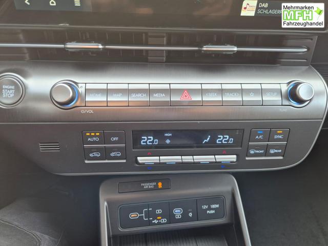 Hyundai KONA Trend 1.6 T-GDI 150PS Automatik MY2026 Voll-LED-Projektionsscheinw. mit LED-Lichtband Sitzheizung v+h Lenkradheizung ACC Klimaautomatik Navi Touchscreen DAB+ Apple CarPlay + Android Auto PDC R&uuml;ckf.Kamera 2xKeyless 17-LM 