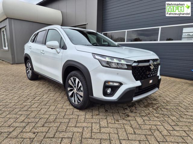 Suzuki S-Cross Comfort+ 110PS Automatik MHEV 1.4 Boosterjet Teilleder Navi Klimaautomatik Sitzheizung ACC PDC v+h 4x Kamera Suzuki-Radio Apple CarPlay Android Auto Touchscreen 2xKeyless 17-LM 