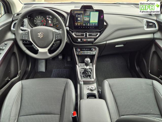 Suzuki S-Cross Comfort+ 110PS MHEV 4x4 ALLGRIP 1.4 Boosterjet Teilleder Navi Klimaautomatik Sitzheizung ACC PDC v+h 4x Kamera Suzuki-Radio Apple CarPlay Android Auto Touchscreen 2xKeyless 17-LM 