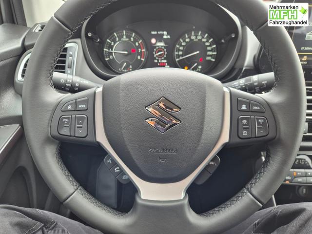 Suzuki S-Cross Comfort+ 110PS MHEV 4x4 ALLGRIP 1.4 Boosterjet Teilleder Navi Klimaautomatik Sitzheizung ACC PDC v+h 4x Kamera Suzuki-Radio Apple CarPlay Android Auto Touchscreen 2xKeyless 17-LM 