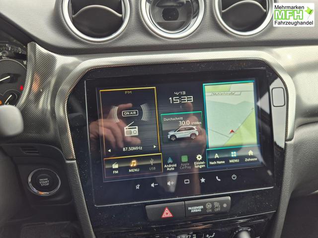 Suzuki Vitara Comfort+ 110PS Automatik MHEV 1.4 Boosterjet Teilleder Navi Klimaautomatik Sitzheizung ACC PDC v+h R&uuml;ckf.Kamera Suzuki-Radio Apple CarPlay Android Auto Touchscreen 2xKeyless 17-LM 