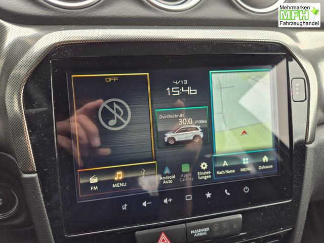 Suzuki Vitara Comfort+ 110PS MHEV 4x4 ALLGRIP 1.4 Boosterjet Allrad Teilleder mit Alcantara Navi Klimaautomatik Sitzheizung ACC PDC v+h R&uuml;ckf.Kamera Suzuki-Radio Apple CarPlay Android Auto Touchscreen 2xKeyless 17-LM 