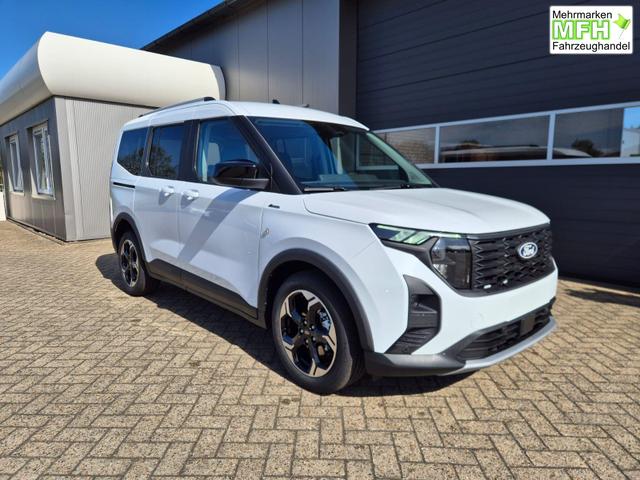 Ford Tourneo Courier 1.0 EcoBoost 125PS Active Teil-Leder Sitzheizung Lenkradheizung Klimaautomatik PDC v+h R&uuml;ckf.-Kamera ACC TWA Frontscheibe beheizb. Ford-Navi SYNC4 Apple CarPlay + Android Auto 