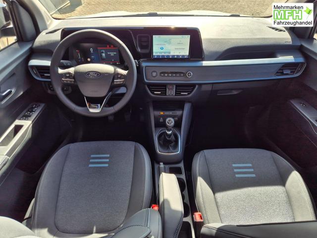 Ford Tourneo Courier 1.0 EcoBoost 125PS Active Teil-Leder Sitzheizung Lenkradheizung Klimaautomatik PDC v+h R&uuml;ckf.-Kamera ACC TWA Frontscheibe beheizb. Ford-Navi SYNC4 Apple CarPlay + Android Auto 