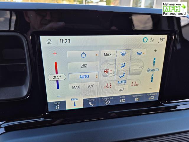 Ford Tourneo Courier 1.0 EcoBoost 125PS Active Teil-Leder Sitzheizung Lenkradheizung Klimaautomatik PDC v+h R&uuml;ckf.-Kamera ACC TWA Frontscheibe beheizb. Ford-Navi SYNC4 Apple CarPlay + Android Auto 