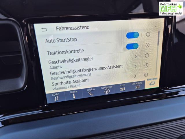 Ford Tourneo Courier 1.0 EcoBoost 125PS Active Teil-Leder Sitzheizung Lenkradheizung Klimaautomatik PDC v+h R&uuml;ckf.-Kamera ACC TWA Frontscheibe beheizb. Ford-Navi SYNC4 Apple CarPlay + Android Auto 