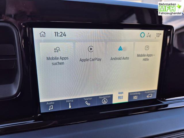 Ford Tourneo Courier 1.0 EcoBoost 125PS Active Teil-Leder Sitzheizung Lenkradheizung Klimaautomatik PDC v+h R&uuml;ckf.-Kamera ACC TWA Frontscheibe beheizb. Ford-Navi SYNC4 Apple CarPlay + Android Auto 