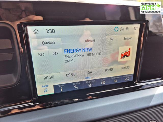 Ford Tourneo Courier 1.0 EcoBoost 125PS Active Teil-Leder Sitzheizung Lenkradheizung Klimaautomatik PDC v+h R&uuml;ckf.-Kamera ACC TWA Frontscheibe beheizb. Ford-Navi SYNC4 Apple CarPlay + Android Auto 