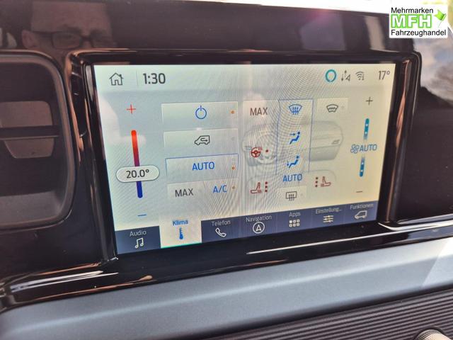 Ford Tourneo Courier 1.0 EcoBoost 125PS Active Teil-Leder Sitzheizung Lenkradheizung Klimaautomatik PDC v+h R&uuml;ckf.-Kamera ACC TWA Frontscheibe beheizb. Ford-Navi SYNC4 Apple CarPlay + Android Auto 