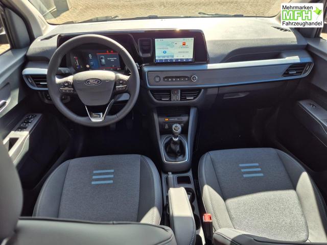 Ford Tourneo Courier 1.0 EcoBoost 125PS Active Teil-Leder Sitzheizung Lenkradheizung Klimaautomatik PDC v+h R&uuml;ckf.-Kamera ACC TWA Frontscheibe beheizb. Ford-Navi SYNC4 Apple CarPlay + Android Auto 