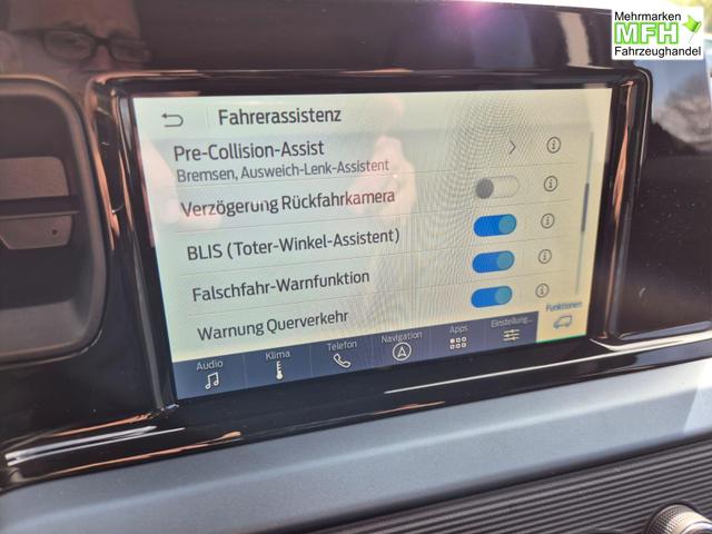 Ford Tourneo Courier 1.0 EcoBoost 125PS Active Teil-Leder Sitzheizung Lenkradheizung Klimaautomatik PDC v+h R&uuml;ckf.-Kamera ACC TWA Frontscheibe beheizb. Ford-Navi SYNC4 Apple CarPlay + Android Auto 