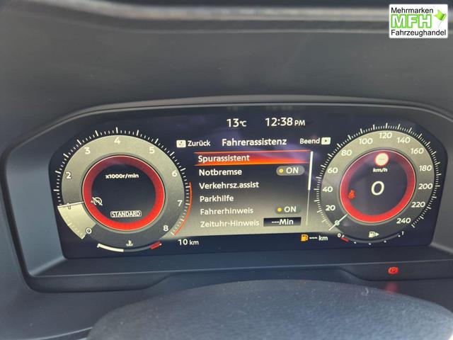 Nissan Juke 1.0 DIG-T 114PS N-Connecta Teil-Leder Klimaautomatik PDC v+h R&uuml;ckf.Kamera Bluetooth Touchscreen Apple CarPlay Android Auto 17"LM 