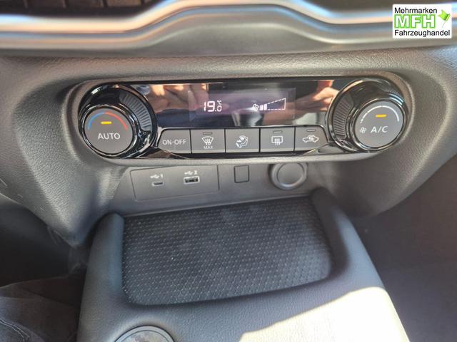 Nissan Juke 1.0 DIG-T 114PS N-Connecta Teil-Leder Klimaautomatik PDC v+h R&uuml;ckf.Kamera Bluetooth Touchscreen Apple CarPlay Android Auto 17"LM 