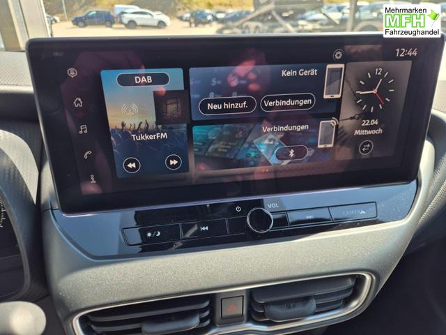 Nissan Juke 1.0 DIG-T 114PS N-Connecta Teil-Leder Klimaautomatik PDC v+h R&uuml;ckf.Kamera Bluetooth Touchscreen Apple CarPlay Android Auto 17"LM 