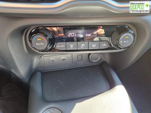 Nissan Juke 1.0 DIG-T 114PS N-Connecta Teil-Leder Klimaautomatik PDC v+h R&uuml;ckf.Kamera Bluetooth Touchscreen Apple CarPlay Android Auto 17"LM 