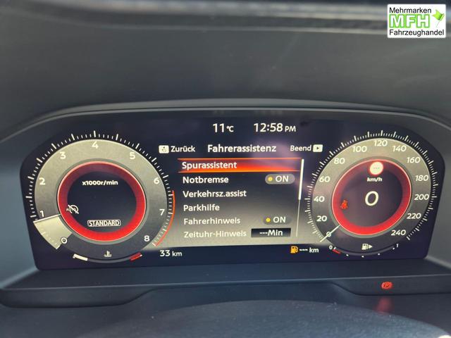 Nissan Juke 1.0 DIG-T 114PS N-Connecta Teil-Leder Klimaautomatik PDC v+h R&uuml;ckf.Kamera Bluetooth Touchscreen Apple CarPlay Android Auto 17"LM 