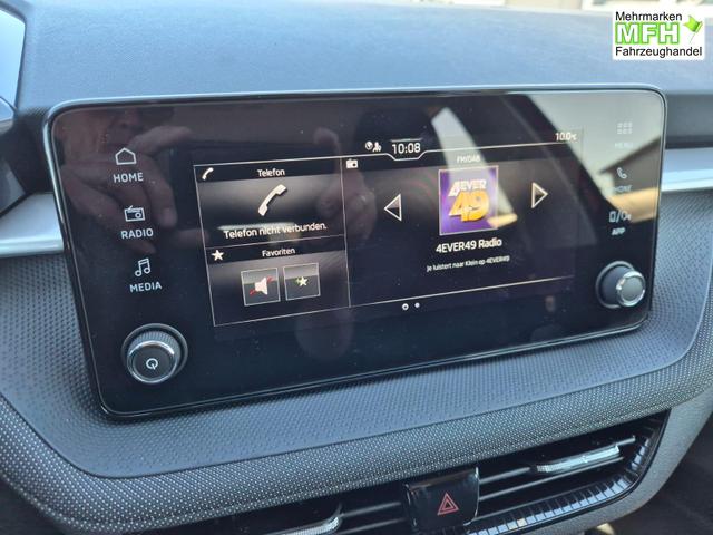 Skoda Fabia 1.0 TSI 95PS Selection 5-t&uuml;rig R&uuml;ckf.Kamera Parksensoren Sitzheizung Multifunktionslenkrad Klima Skoda-Radio Bluetooth Touchscreen Tempomat Nebelsch. Apple CarPlay + Android Auto 