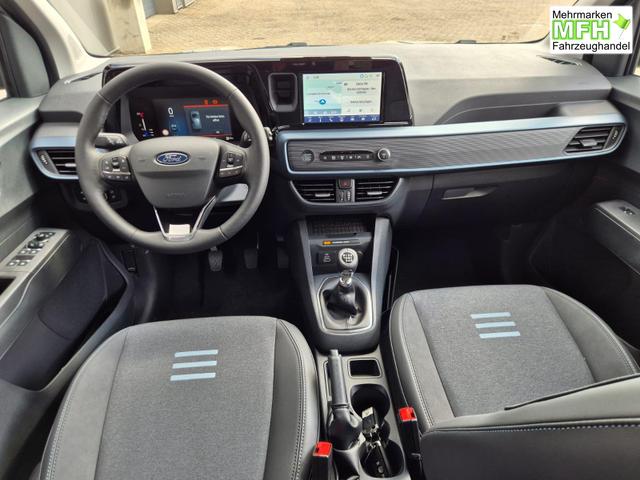 Ford Tourneo Courier 1.0 EcoBoost 125PS Active Teil-Leder Sitzheizung Lenkradheizung Klimaautomatik PDC v+h R&uuml;ckf.-Kamera ACC TWA Frontscheibe beheizb. Ford-Navi SYNC4 Apple CarPlay + Android Auto 