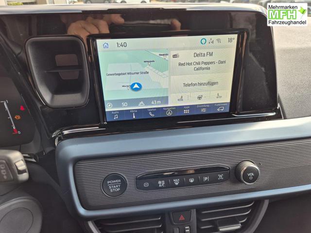 Ford Tourneo Courier 1.0 EcoBoost 125PS Active Teil-Leder Sitzheizung Lenkradheizung Klimaautomatik PDC v+h R&uuml;ckf.-Kamera ACC TWA Frontscheibe beheizb. Ford-Navi SYNC4 Apple CarPlay + Android Auto 