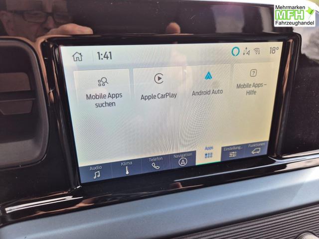 Ford Tourneo Courier 1.0 EcoBoost 125PS Active Teil-Leder Sitzheizung Lenkradheizung Klimaautomatik PDC v+h R&uuml;ckf.-Kamera ACC TWA Frontscheibe beheizb. Ford-Navi SYNC4 Apple CarPlay + Android Auto 