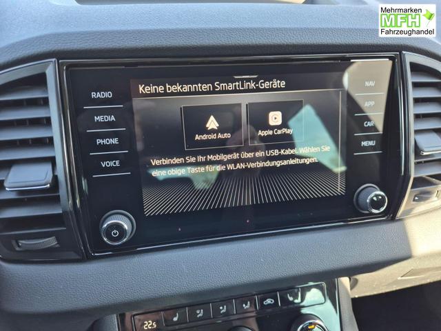 Skoda Karoq 1.5 TSI 150PS DSG Selection Klimaautomatik Sitzheizung Lenkradheizung ACC PDC v+h R&uuml;ckf.Kamera abg.Scheiben Apple CarPlay Android Auto 17"LM 